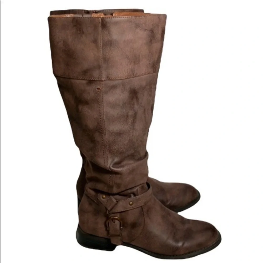 White Mountain Lefty Dress Boots Brown SZ.8.5 EUC